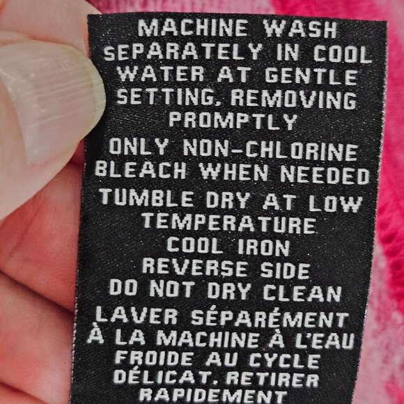 NEW! 7 For All Mankind Berry Cropped Ruffle Sleeve Sweatshirt Medium - Picture 5 of 14